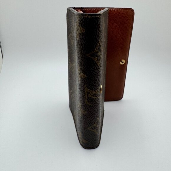 Louis Vuitton Tresor Bifold Wallet Porte Monnaie Vier Monogram Canvas Brown OS - Picture 11 of 13